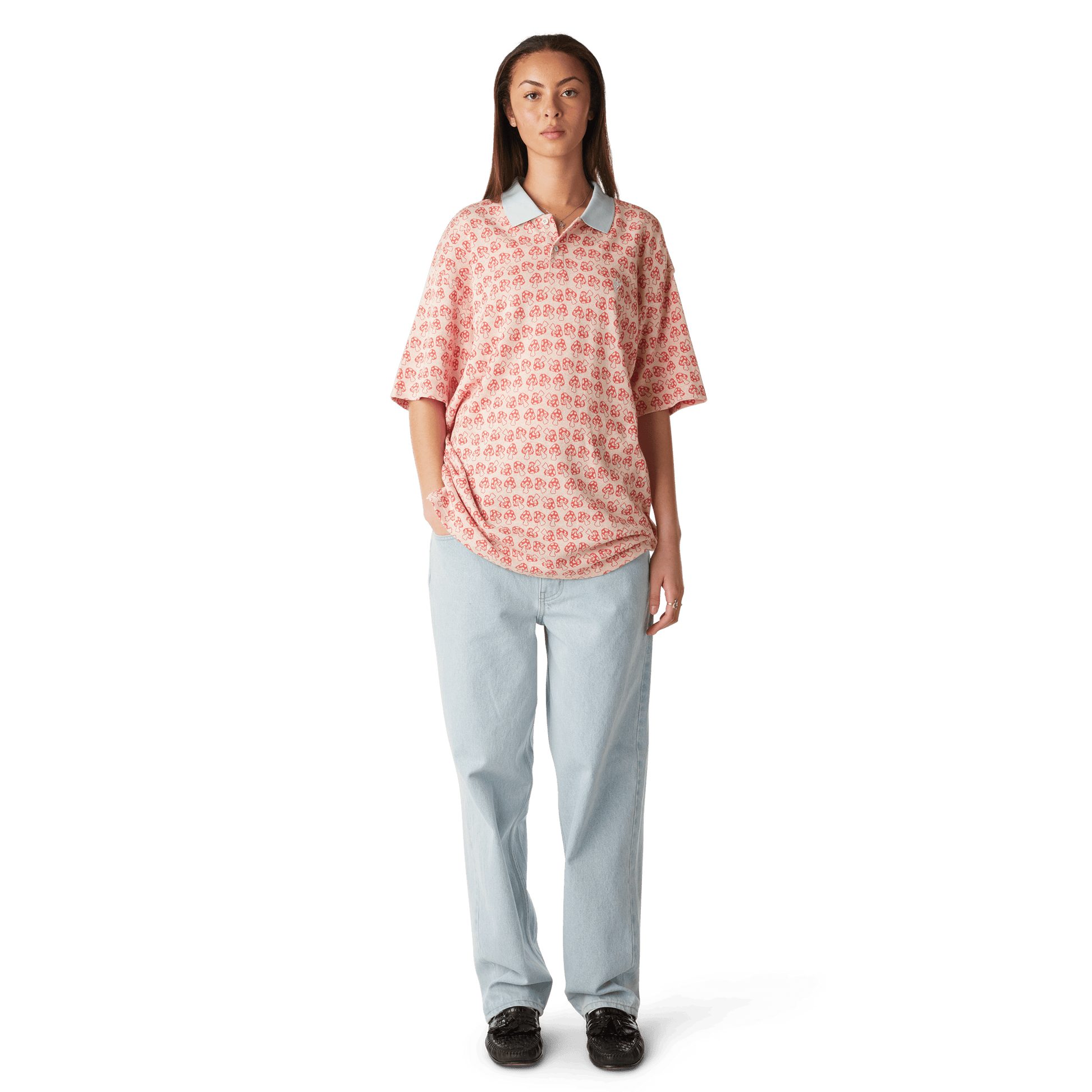 Huf Microdose Knit Polo Red