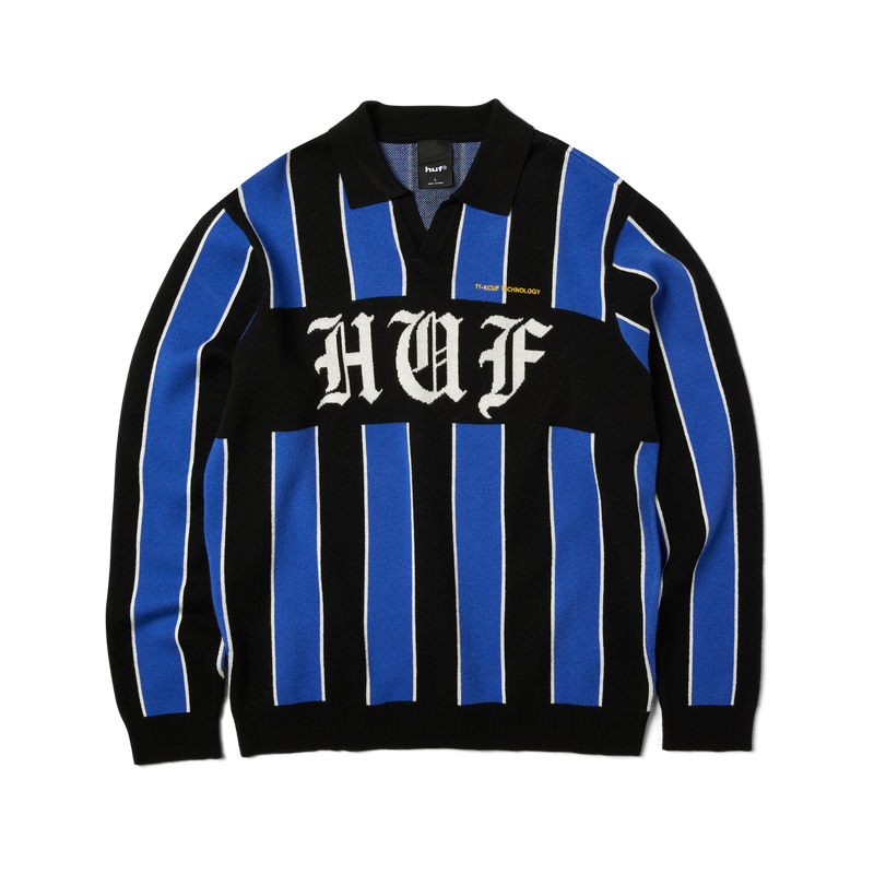 Huf Midfield Jersey Sweater Electric Blue