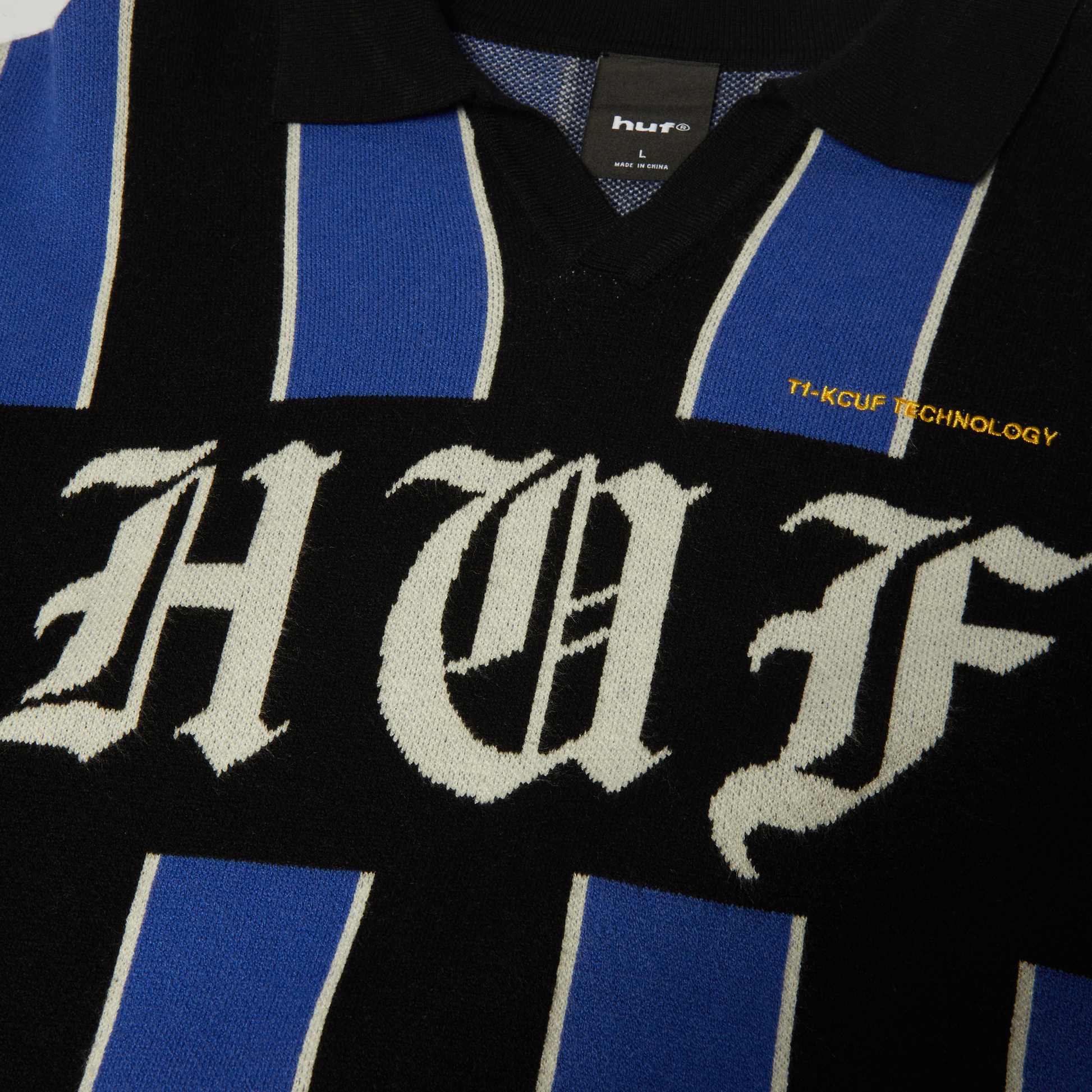 Huf Midfield Jersey Sweater Electric Blue
