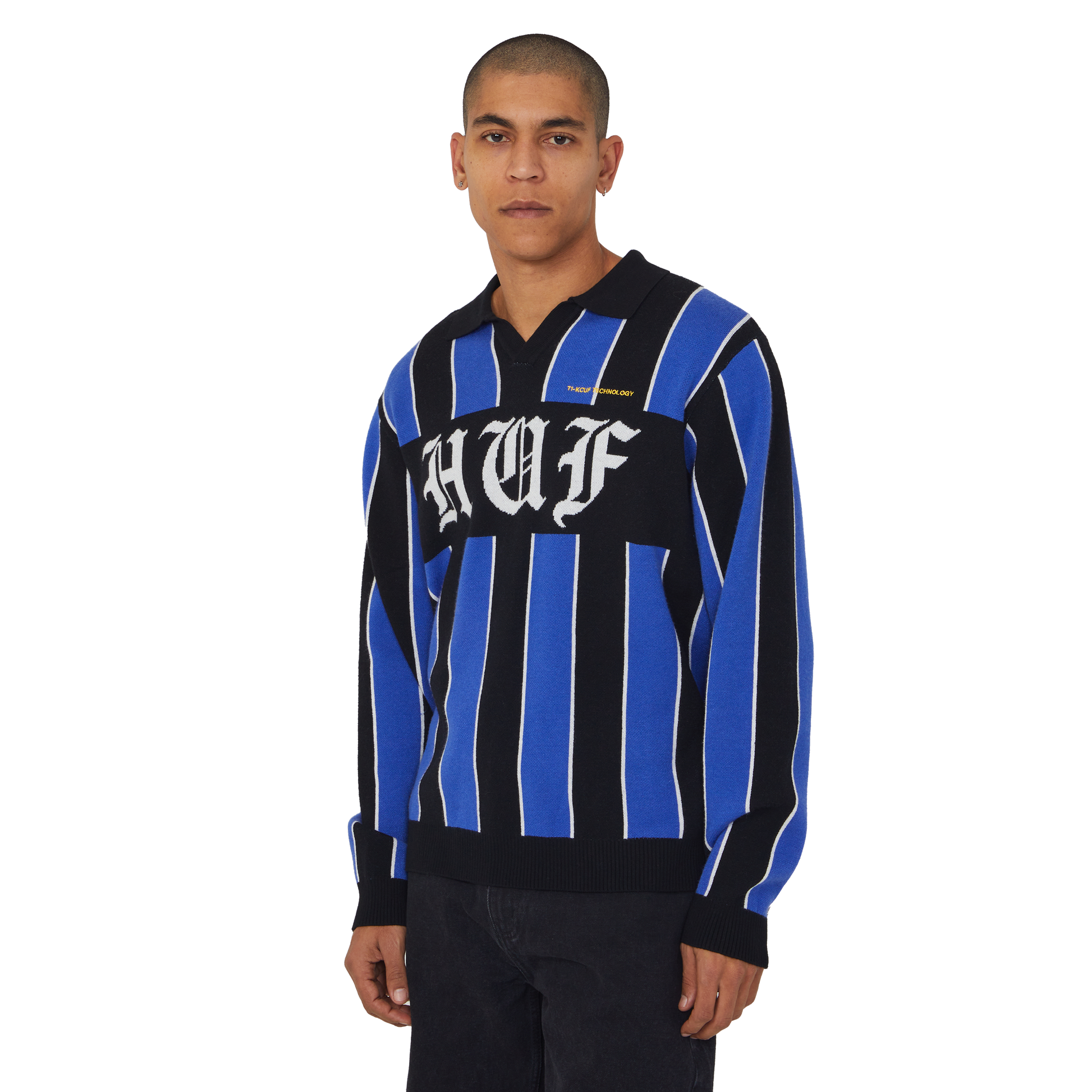 Huf Midfield Jersey Sweater Electric Blue