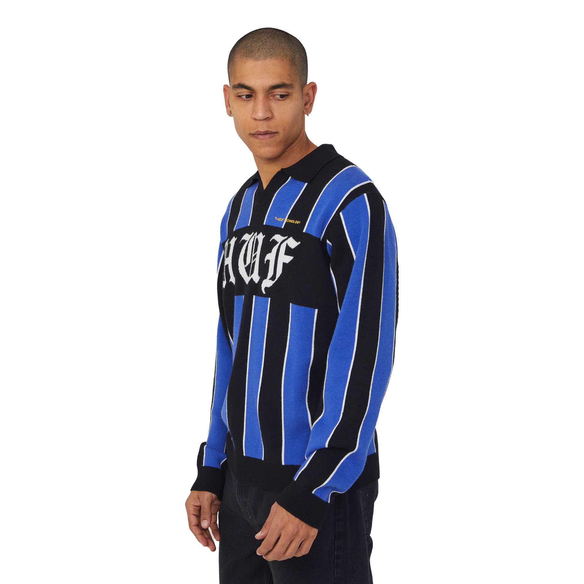 Huf Midfield Jersey Sweater Electric Blue