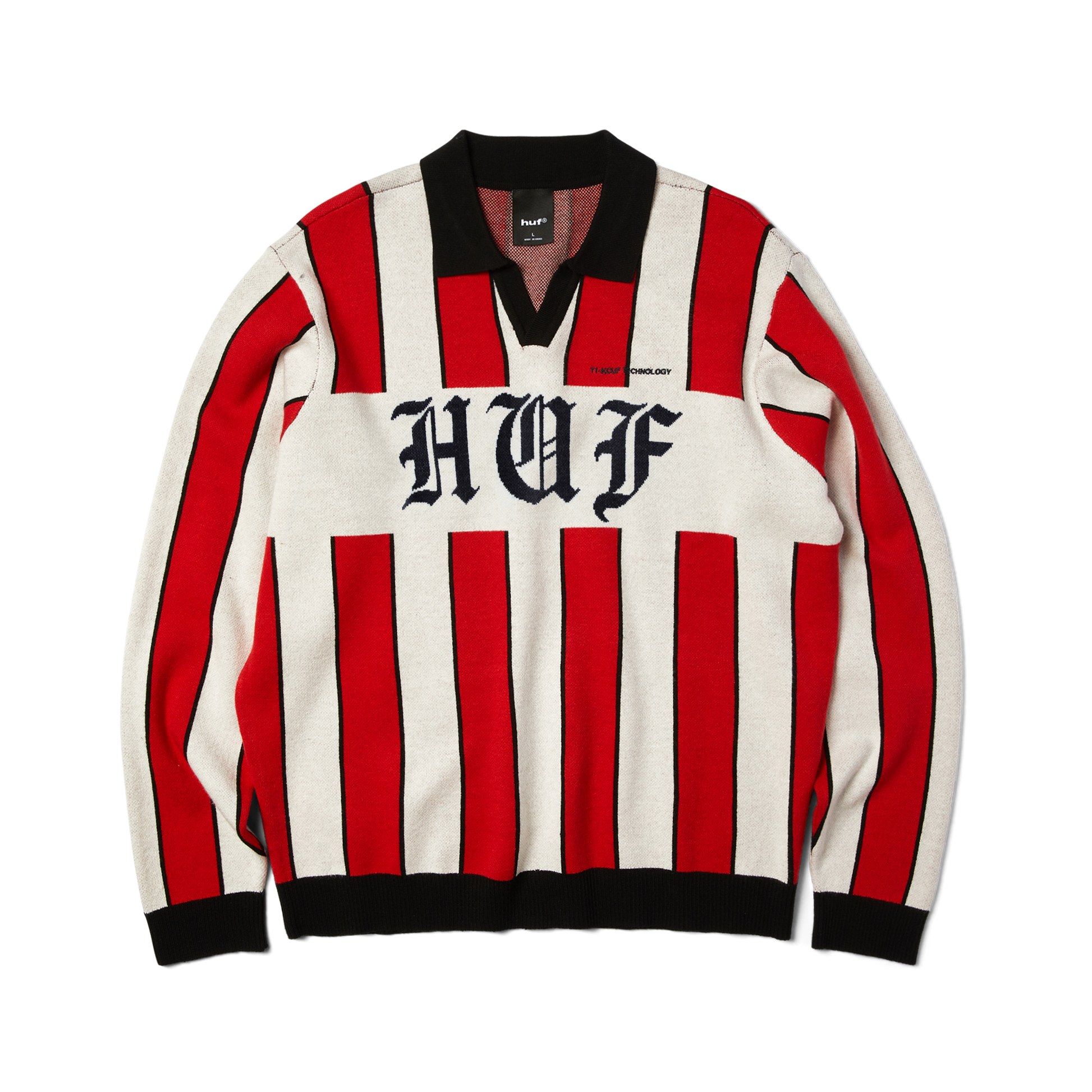 Huf Midfield Jersey Sweater Red