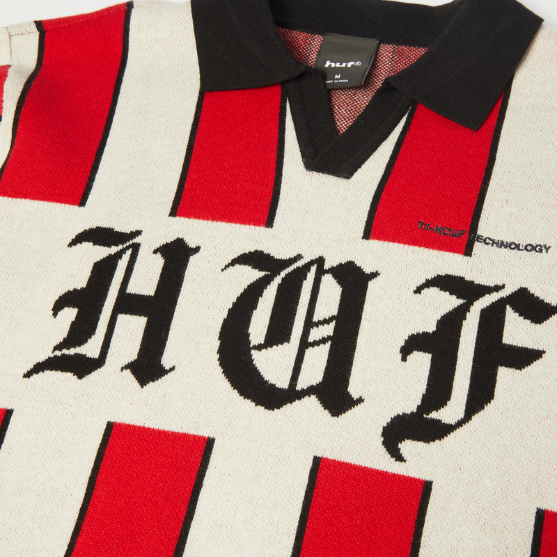 Huf Midfield Jersey Sweater Red
