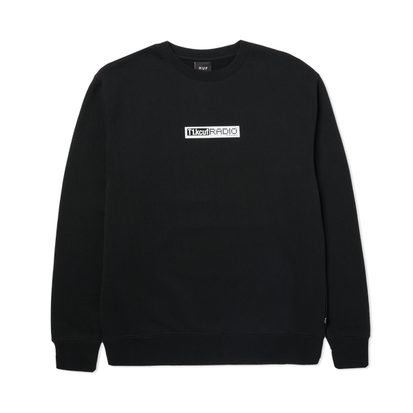 Huf Midnight Radio Crewneck Sweatshirt Black