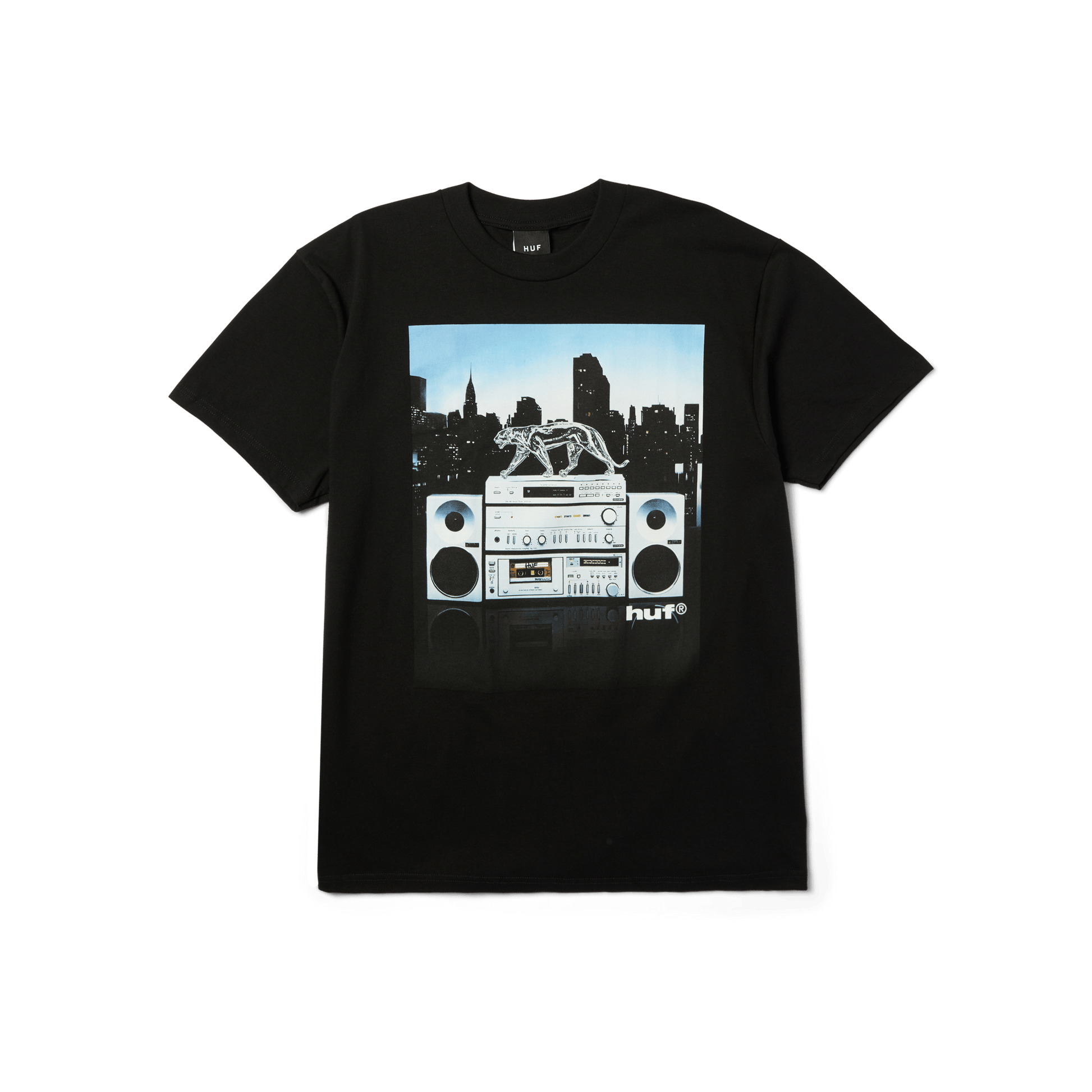 Huf Midnight Radio T-Shirt Black