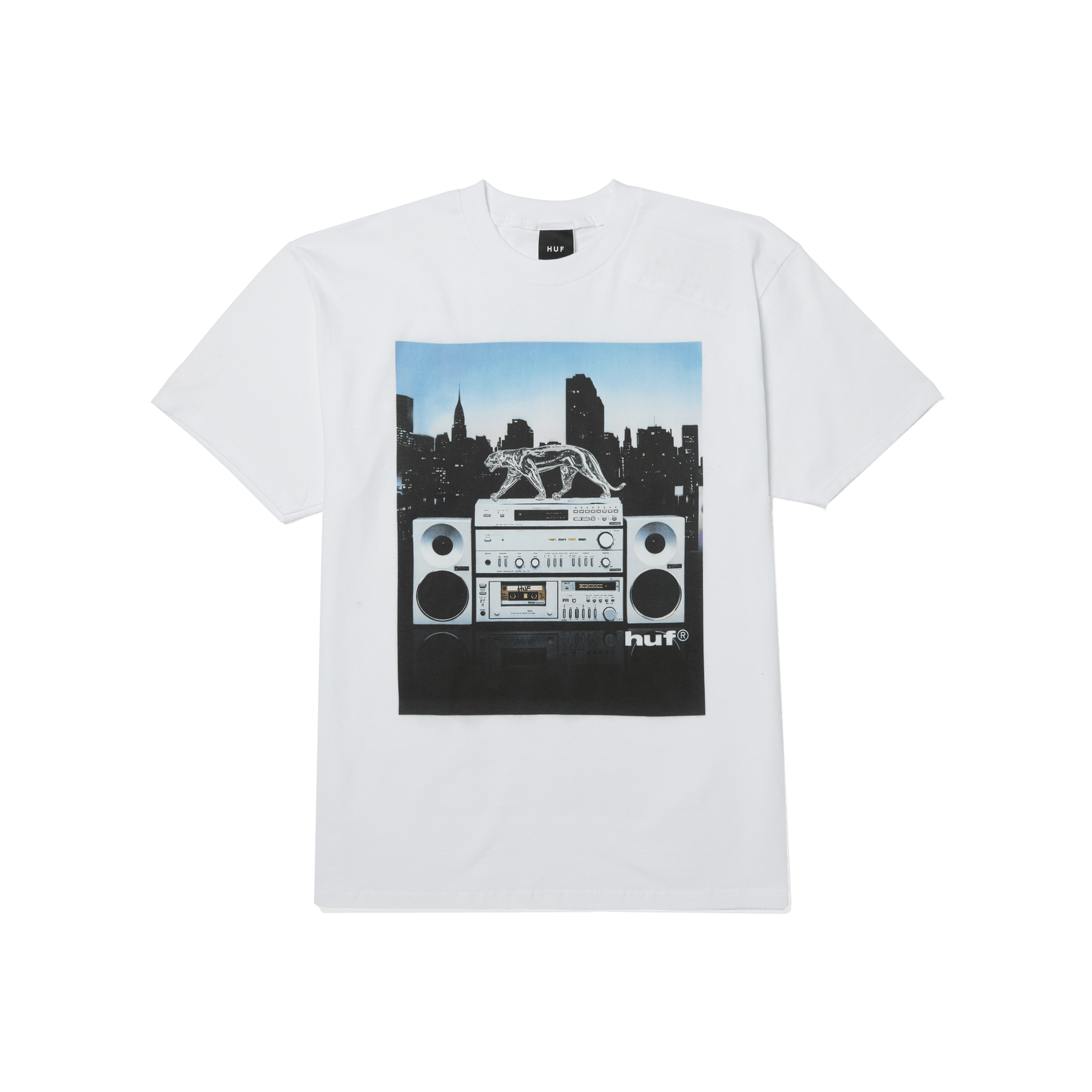 Huf Midnight Radio T-Shirt White