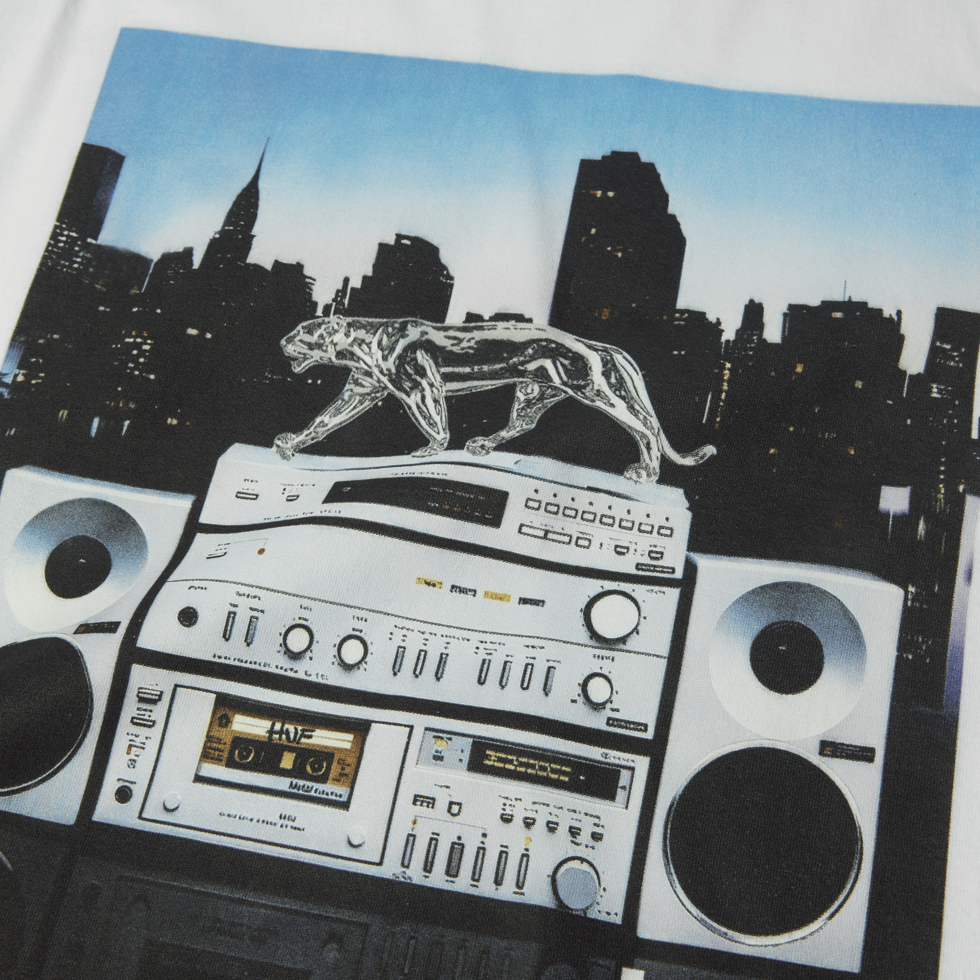 Huf Midnight Radio T-Shirt White