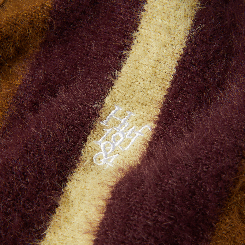 HUF Milton Mohair Polo Sweater Brown
