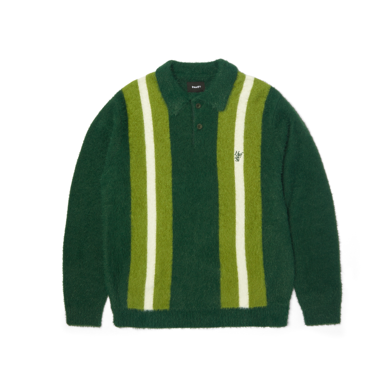 HUF Milton Mohair Polo Sweater Sycamore