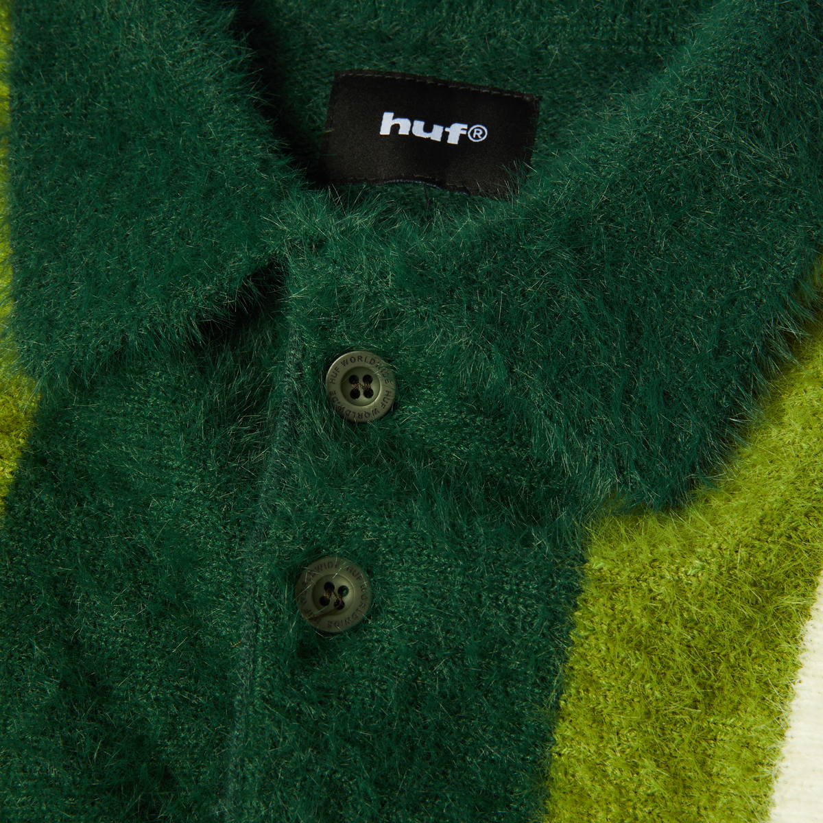 HUF Milton Mohair Polo Sweater Sycamore