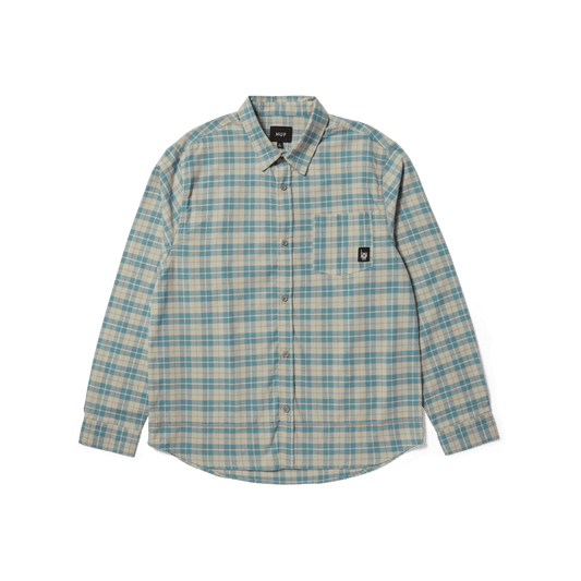 Huf Modal Long Sleeve T-Shirt Plaid Shirt Putty