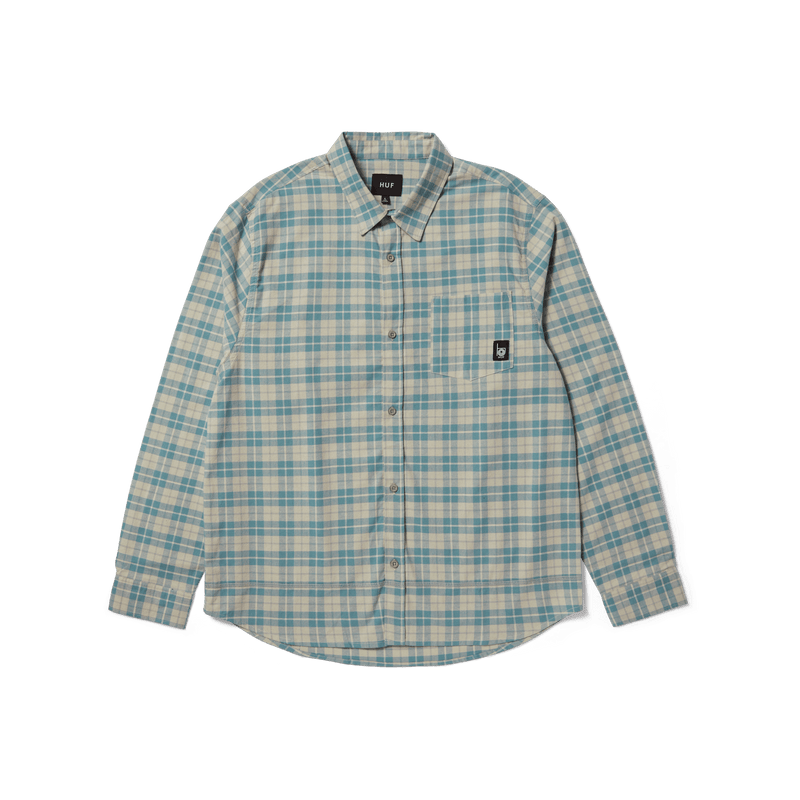 Huf Modal Long Sleeve T-Shirt Plaid Shirt Putty