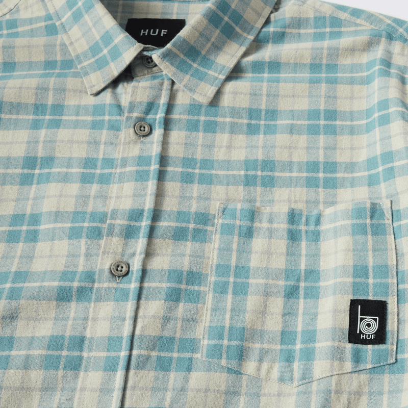 Huf Modal Long Sleeve T-Shirt Plaid Shirt Putty