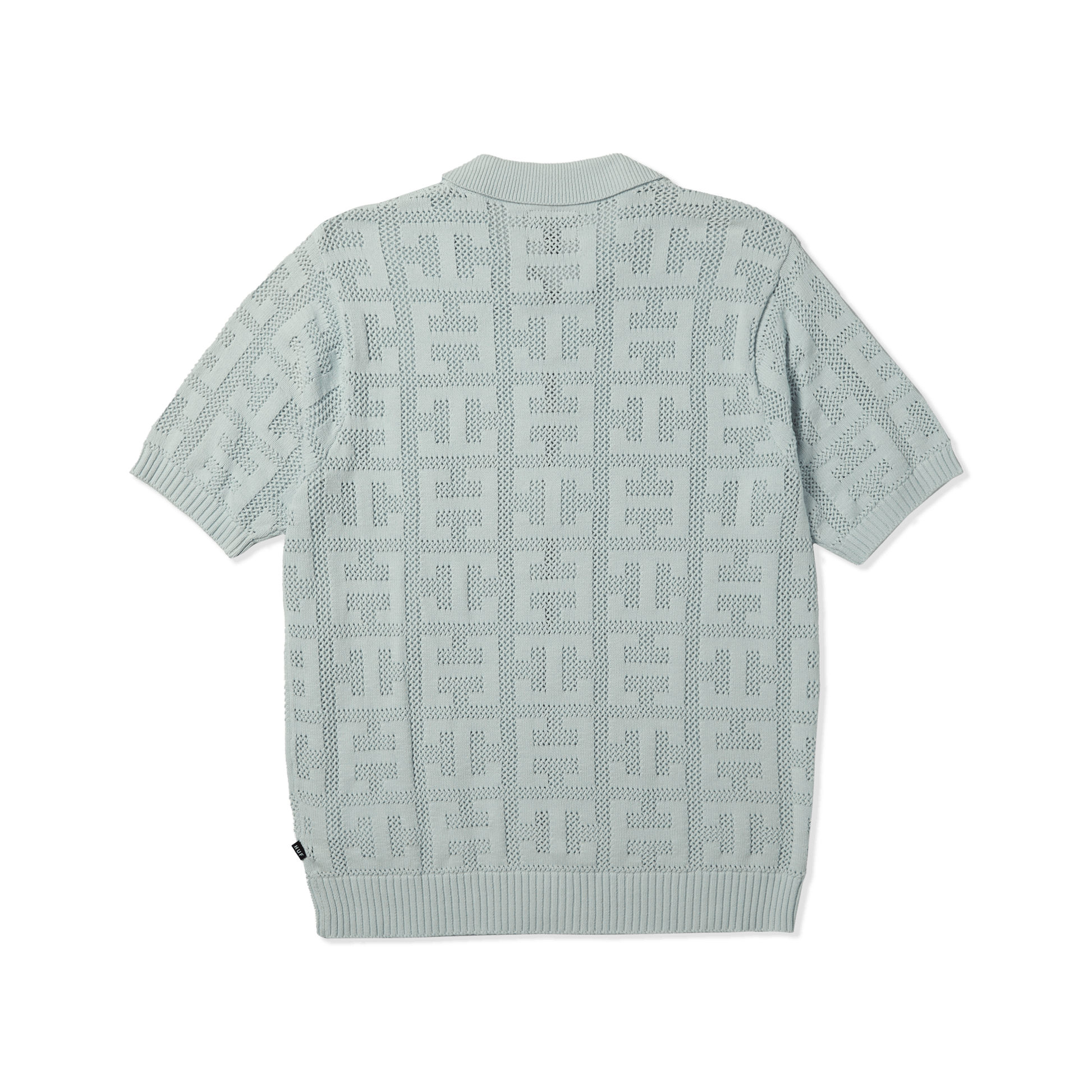 Huf Monogram Jacquard Zip Sweater Sky