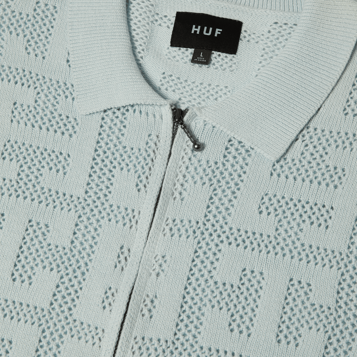Huf Monogram Jacquard Zip Sweater