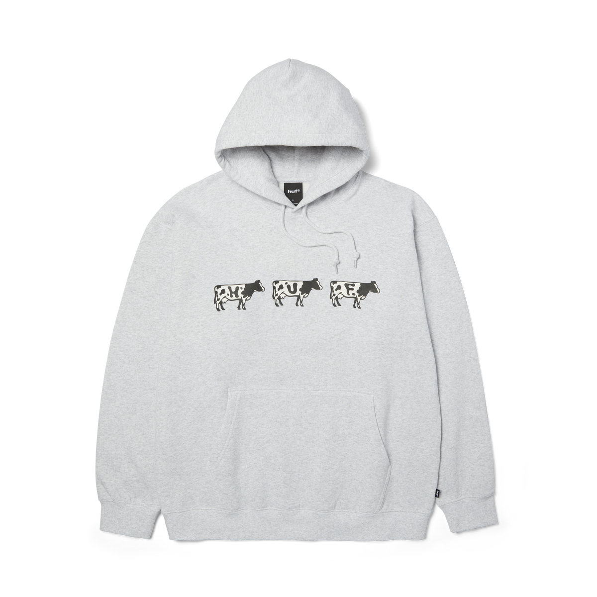 HUF Moo Pullover Hoodie Heather Grey