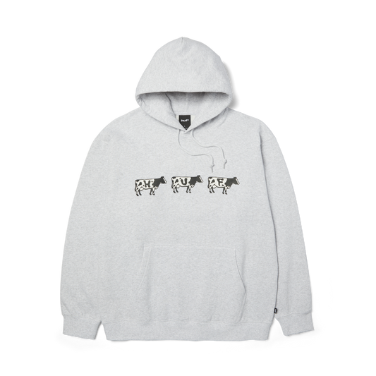 HUF Moo Pullover Hoodie Heather Grey