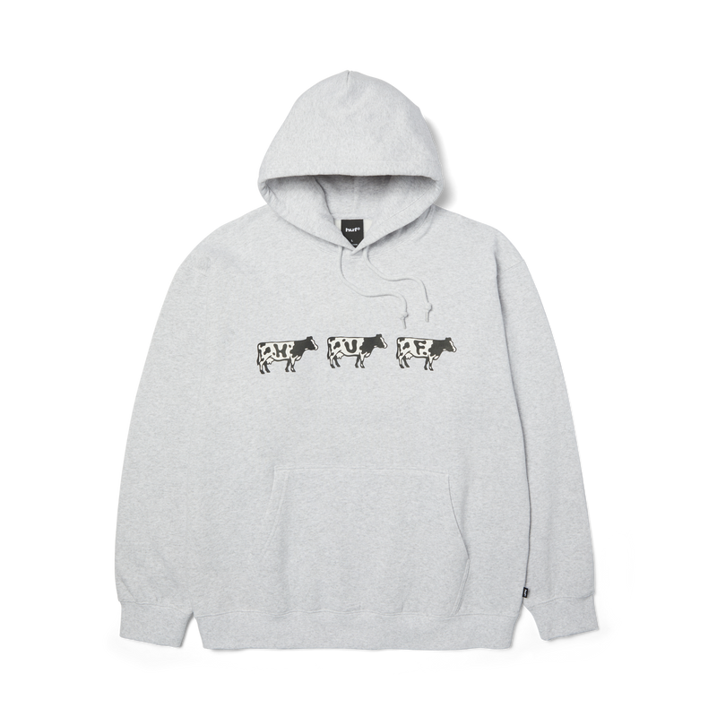 HUF Moo Pullover Hoodie Heather Grey