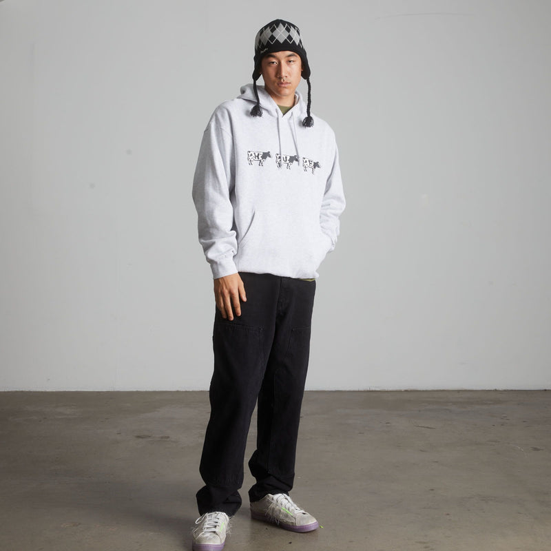 HUF Moo Pullover Hoodie Heather Grey