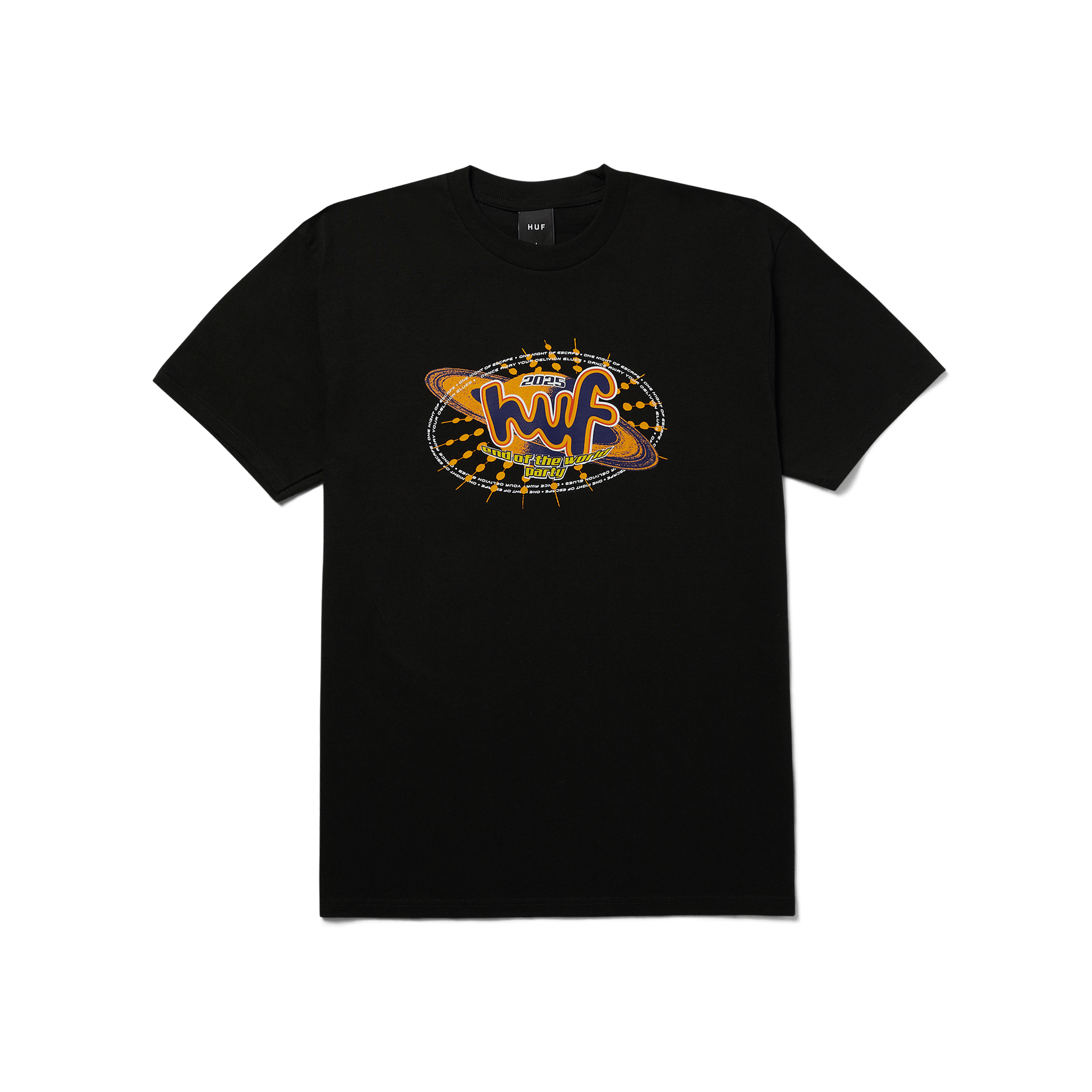 Huf Night Of Escape T-Shirt Black