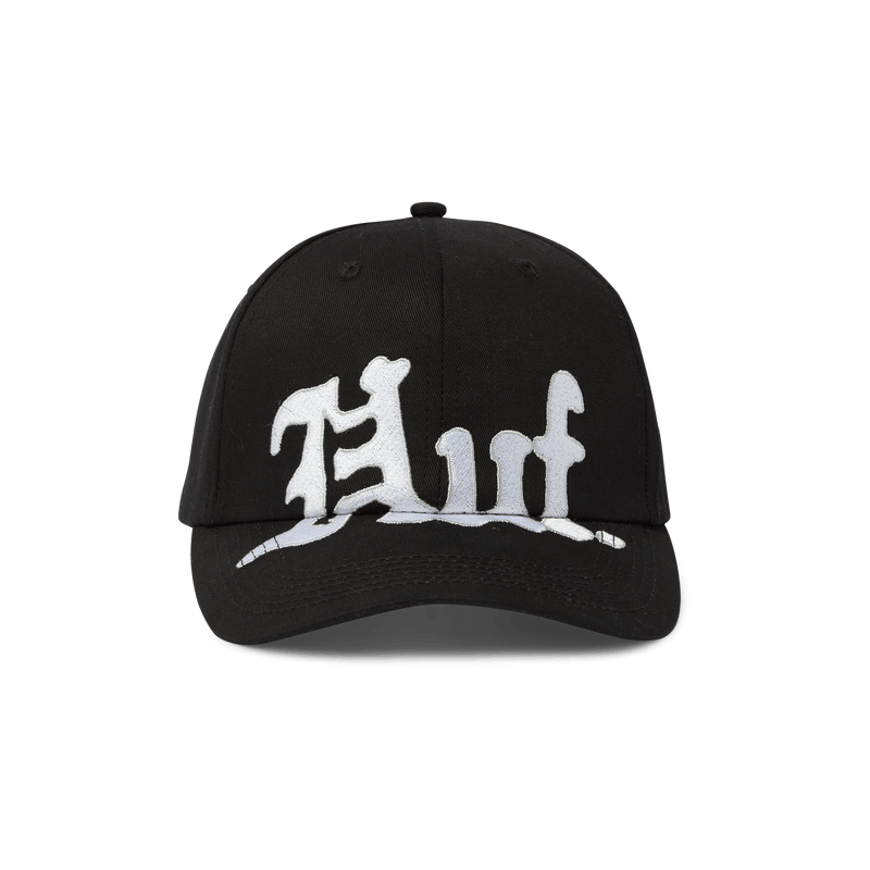 Huf Noble 6 Panel Snapback Hat Black