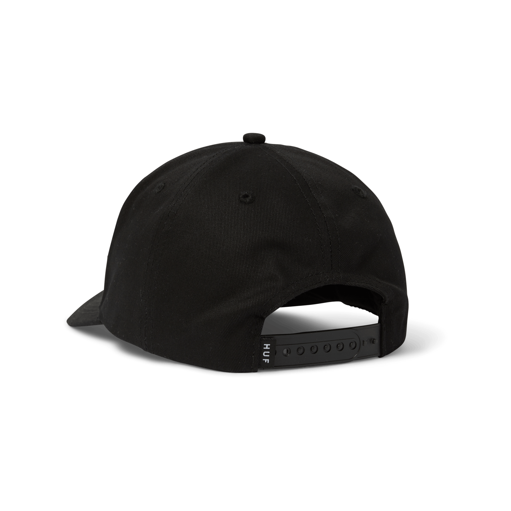 Huf Noble 6 Panel Snapback Hat Black