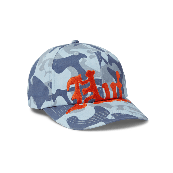Huf Noble Camo 6 Panel Snapback Hat Ice Blue
