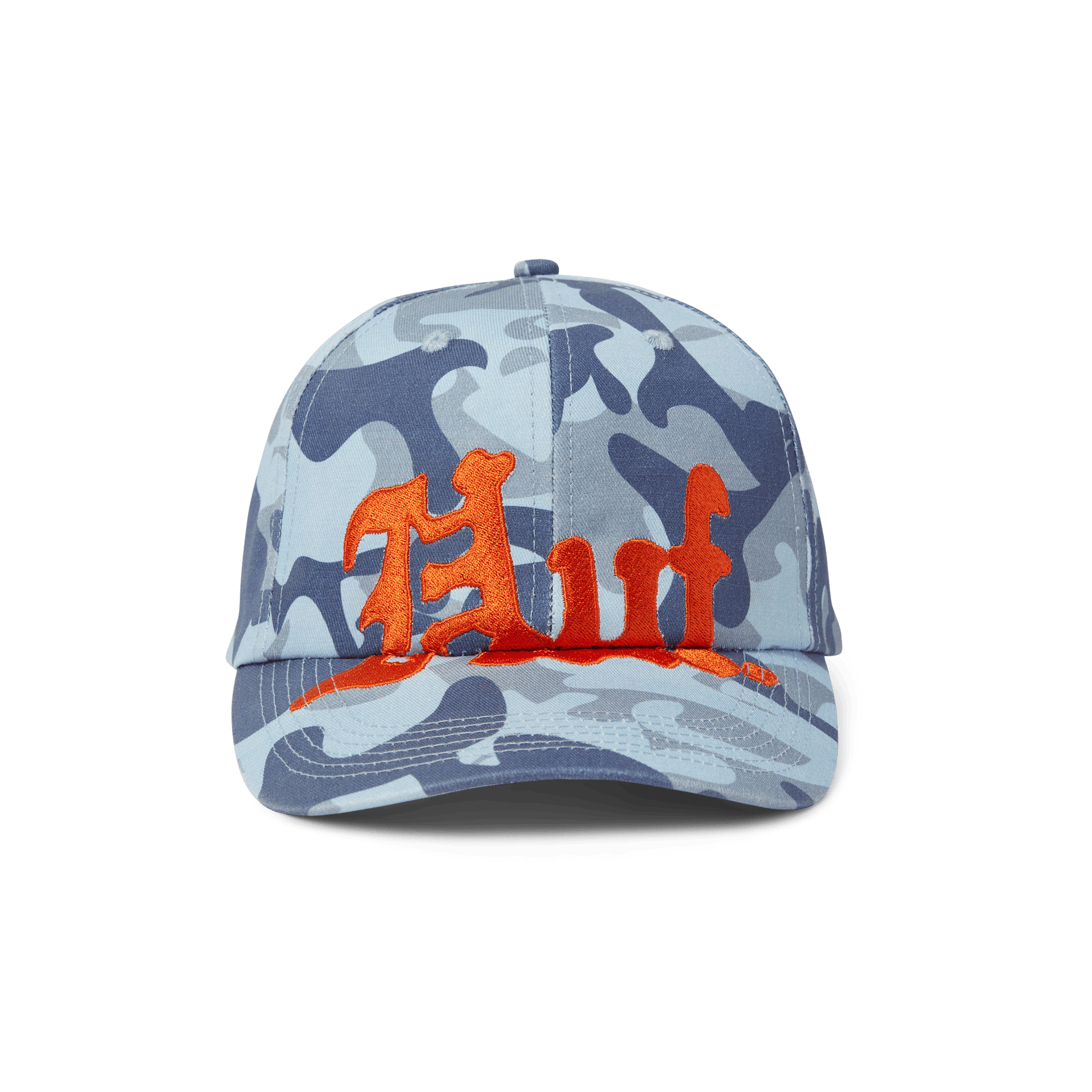 Huf Noble Camo 6 Panel Snapback Hat Ice Blue