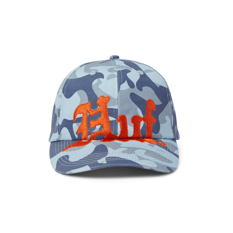Huf Noble Camo 6 Panel Snapback Hat Ice Blue