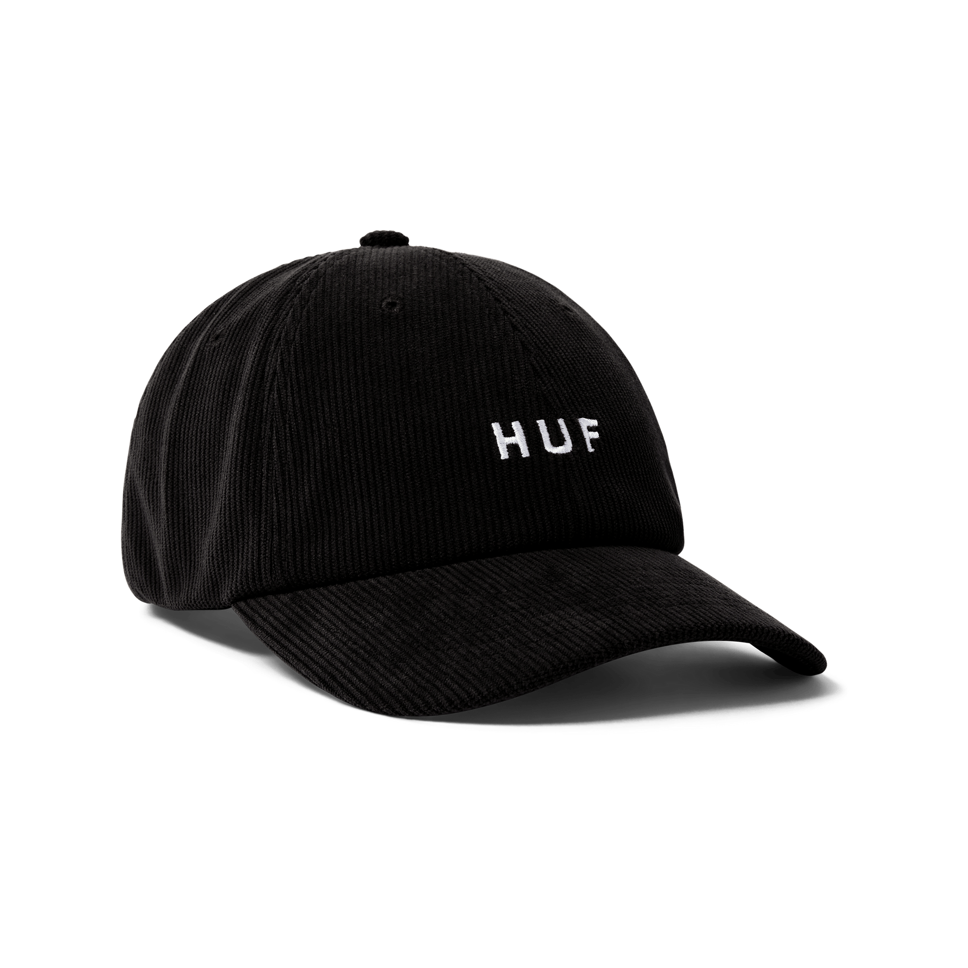 HUF OG Corduroy 6-Panel Curved Visor Hat Black