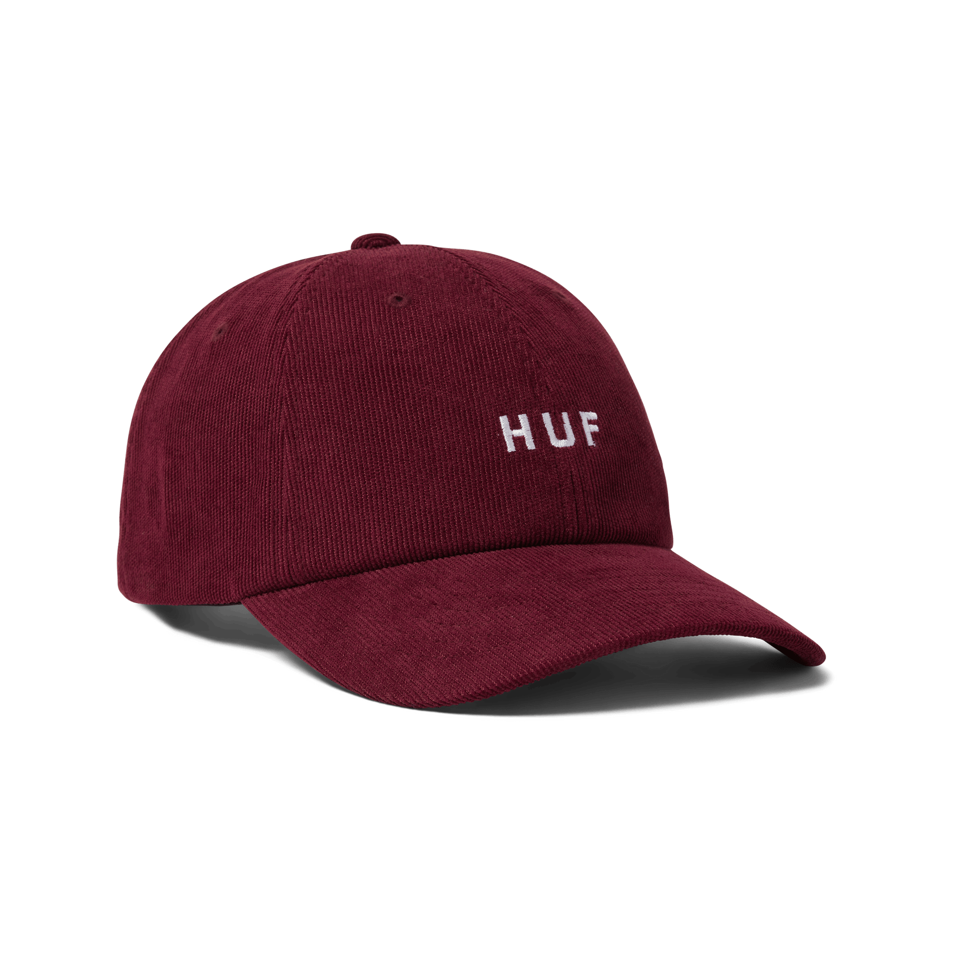 HUF OG Corduroy 6-Panel Curved Visor Hat Deep Wine