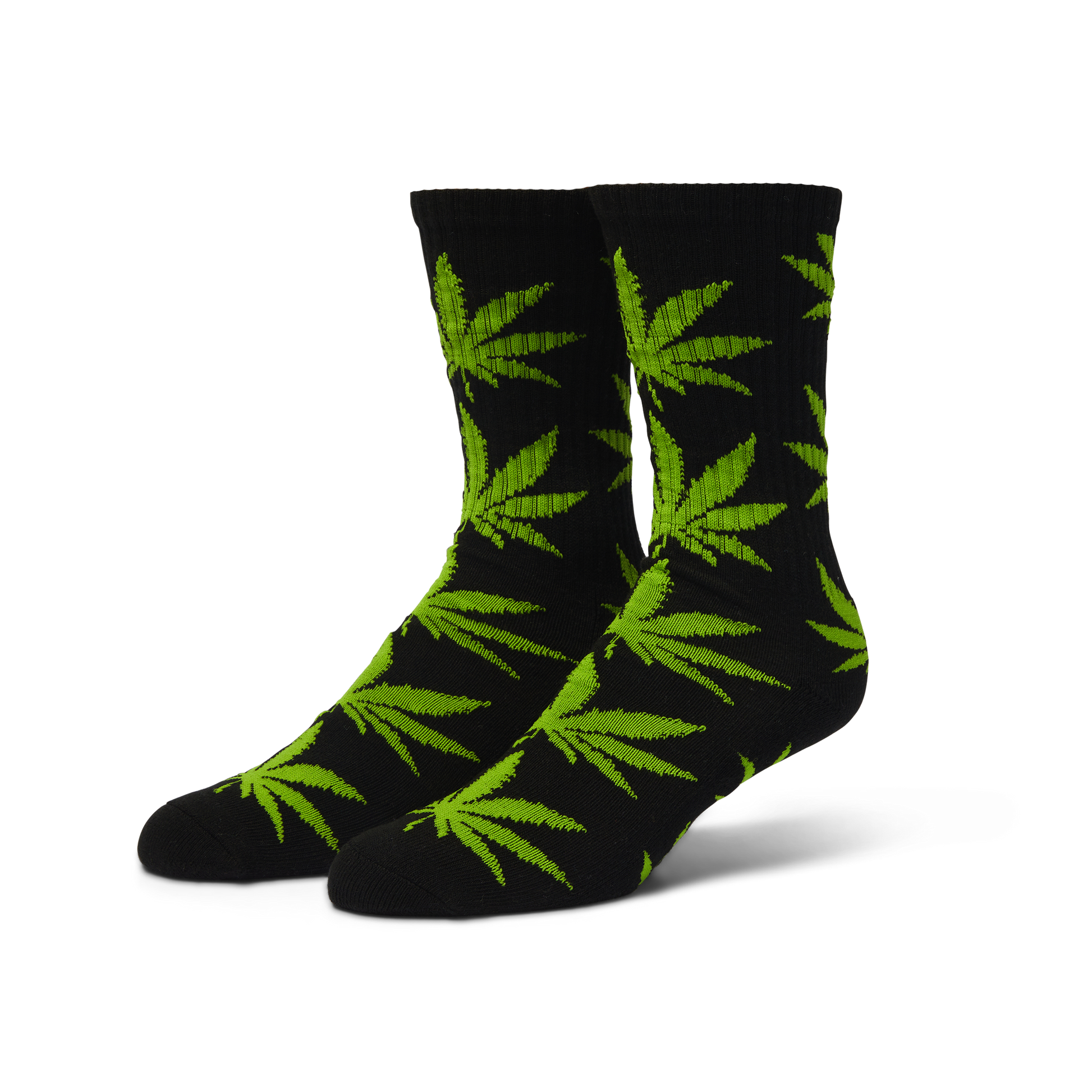 Huf OG Plantlife Crew Sock Black Green