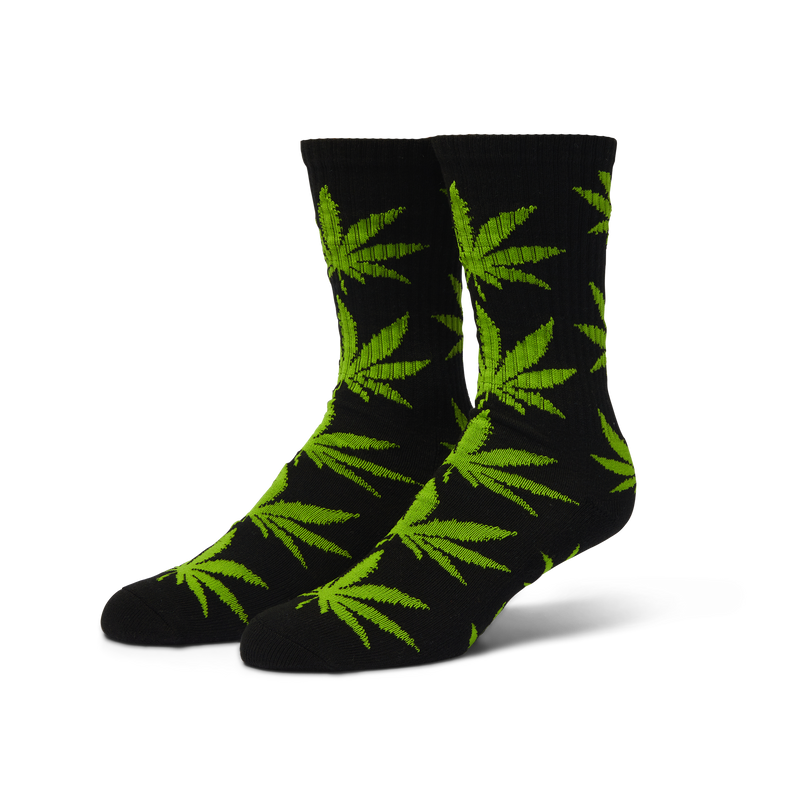 Huf OG Plantlife Crew Sock Black Green
