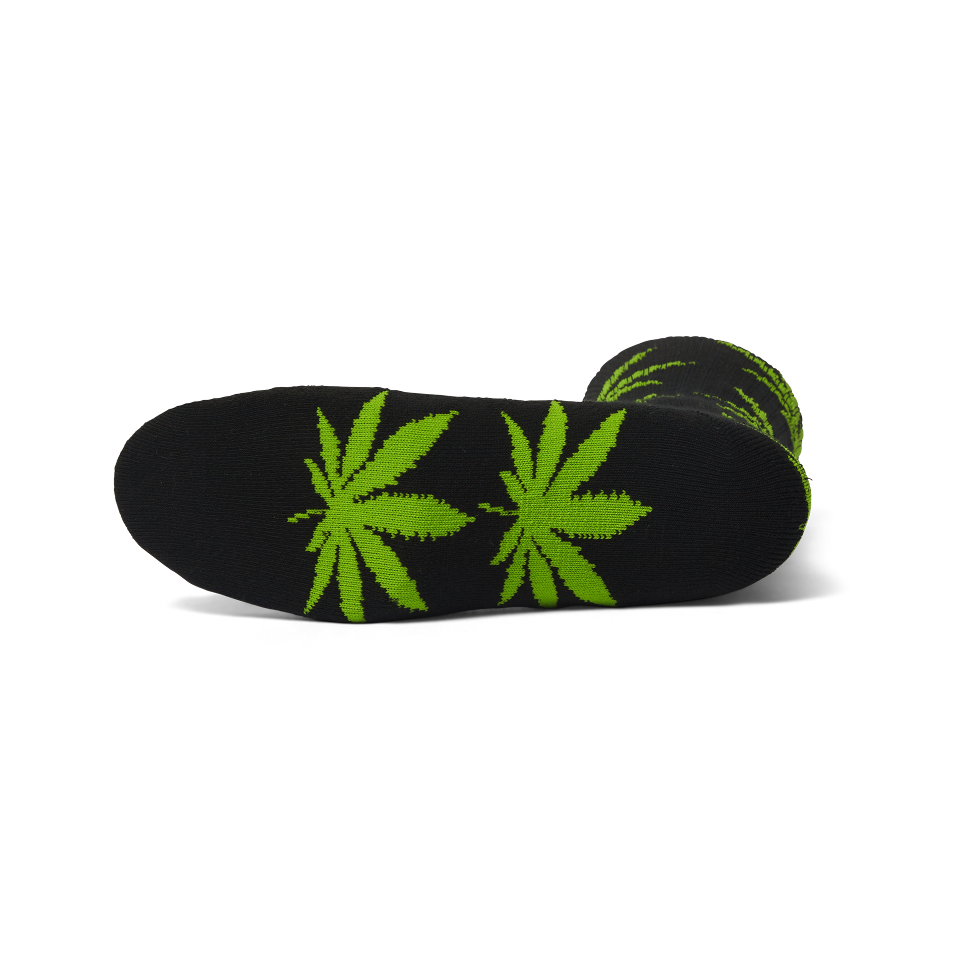 Huf OG Plantlife Crew Sock Black Green