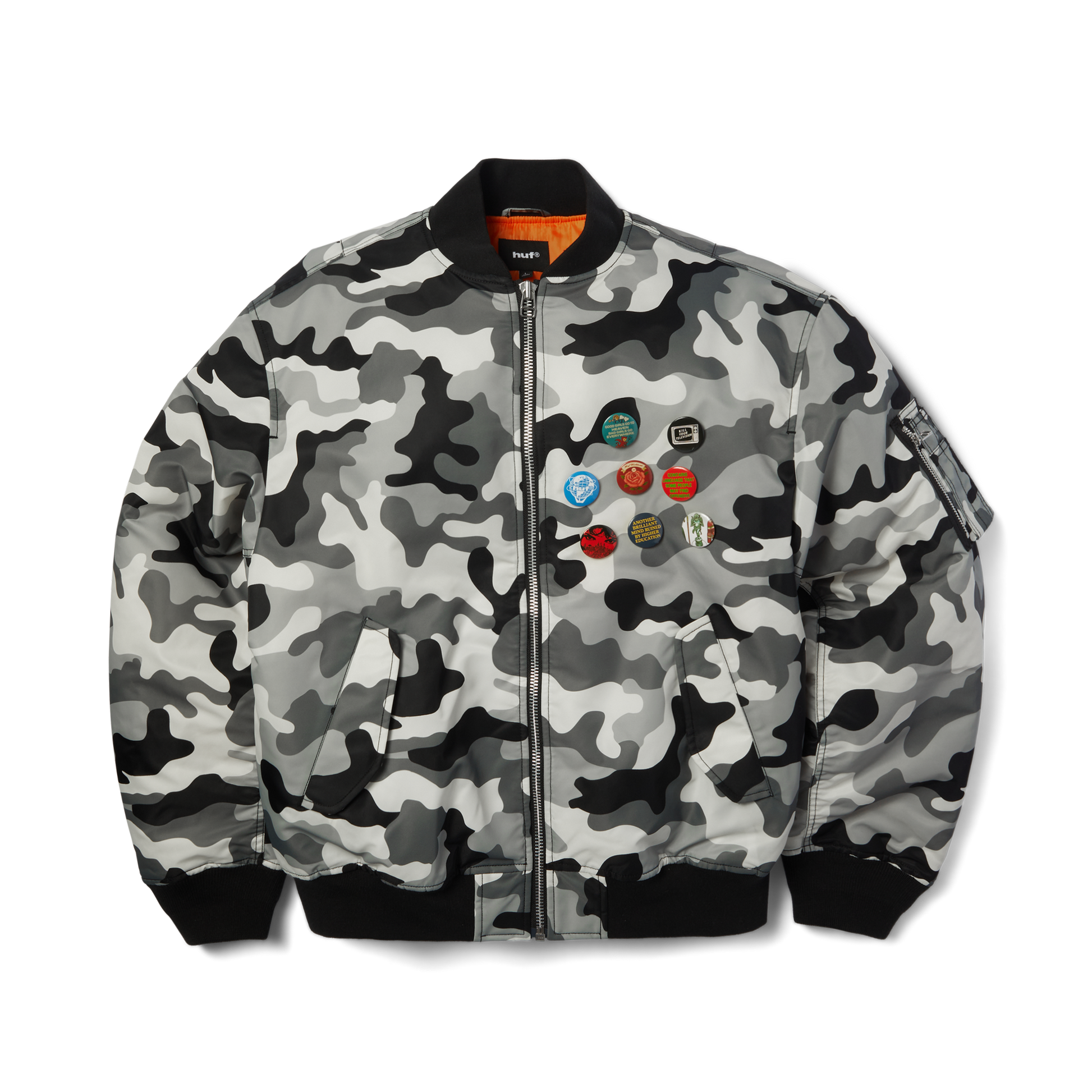 Huf Olympia Camo Flight Jacket Camo