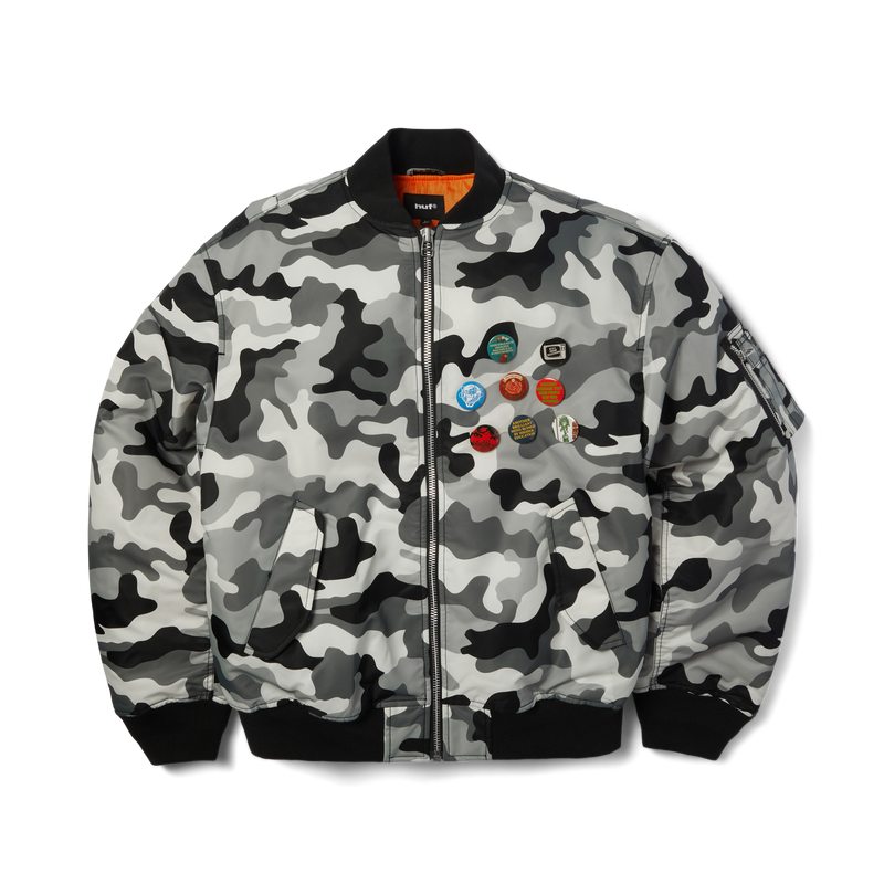 Huf Olympia Camo Flight Jacket Camo