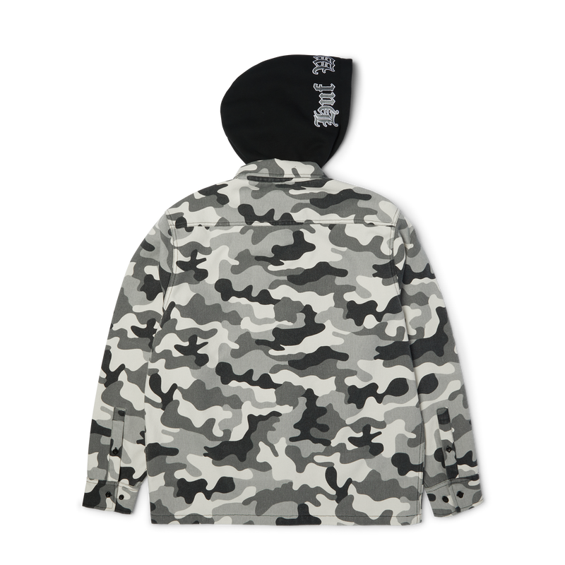 Huf Olympia Camo Hooded Overshirt Camo