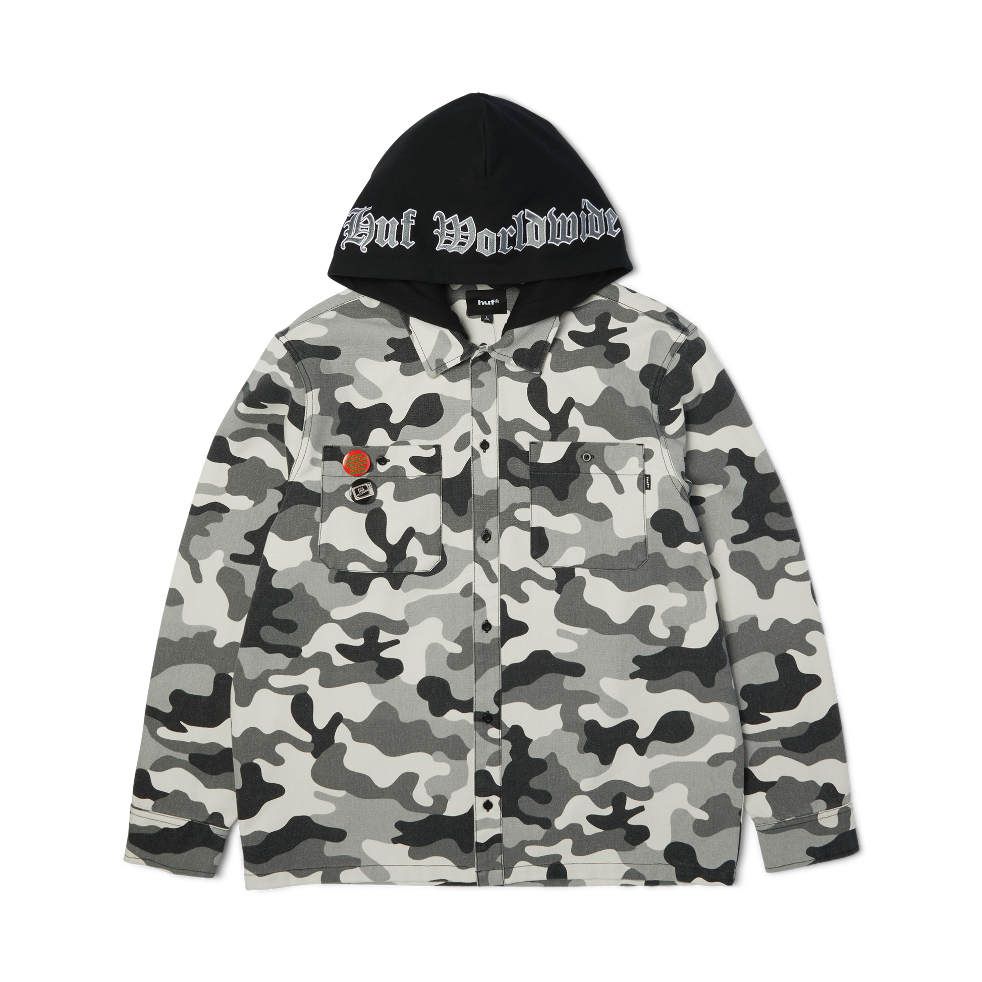 Huf Olympia Camo Hooded Overshirt Camo