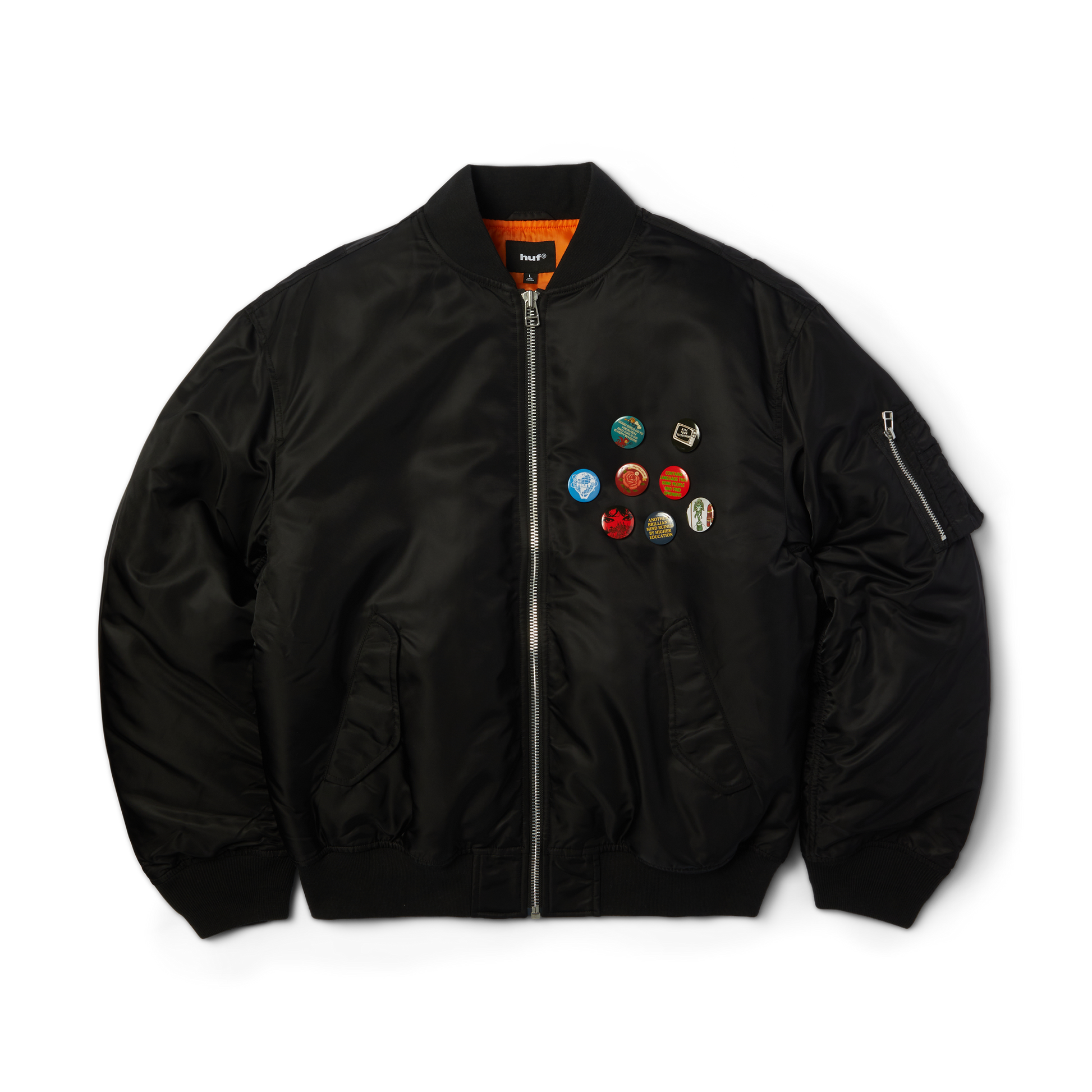 Huf Olympia Flight Jacket Black