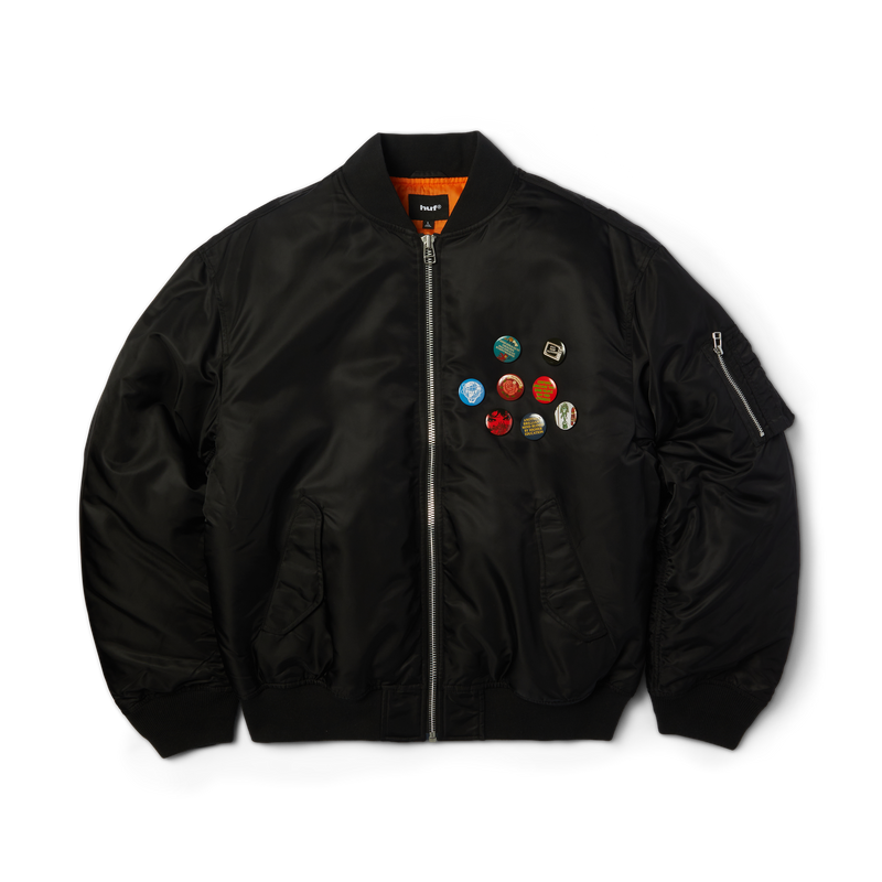 Huf Olympia Flight Jacket Black