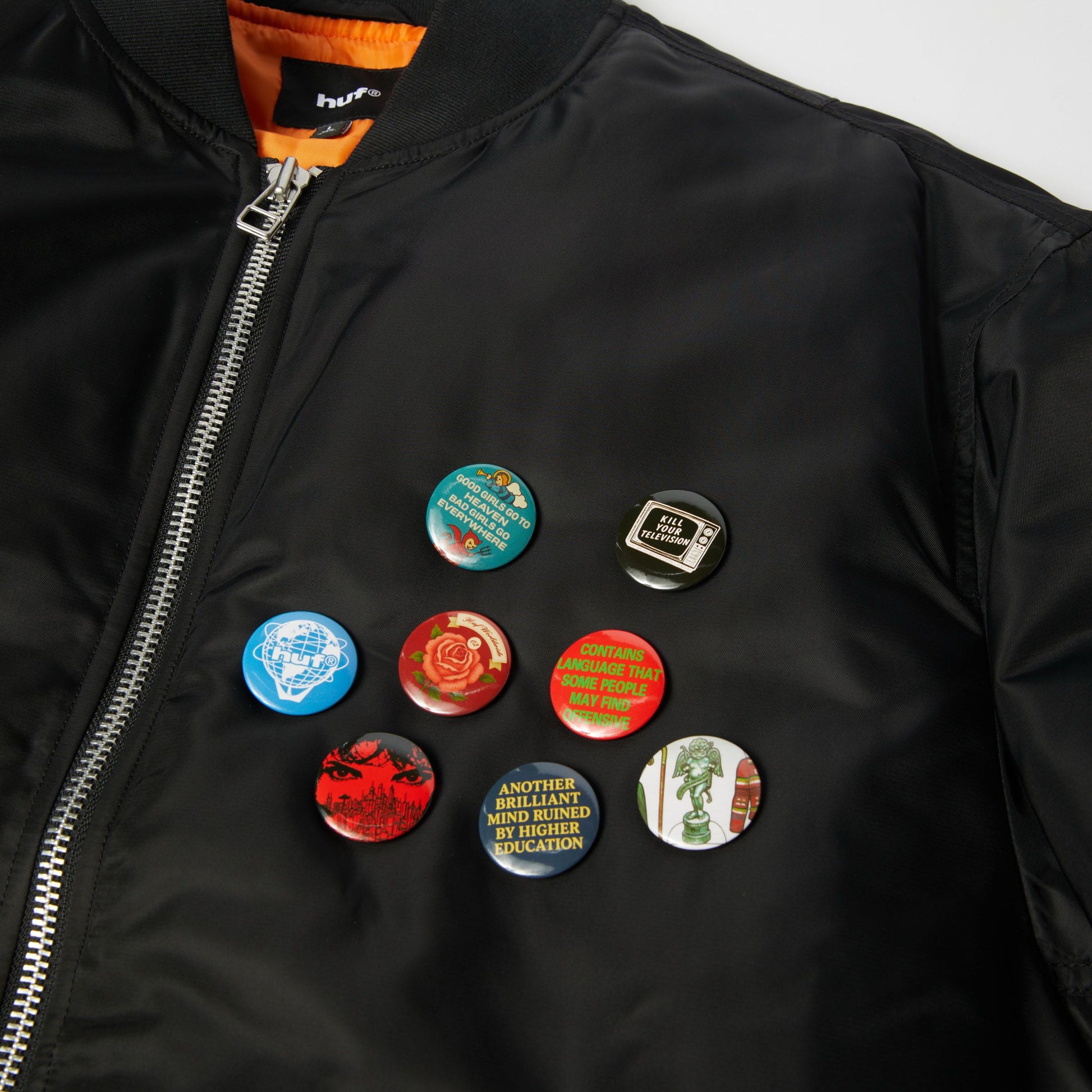 Huf Olympia Flight Jacket Black