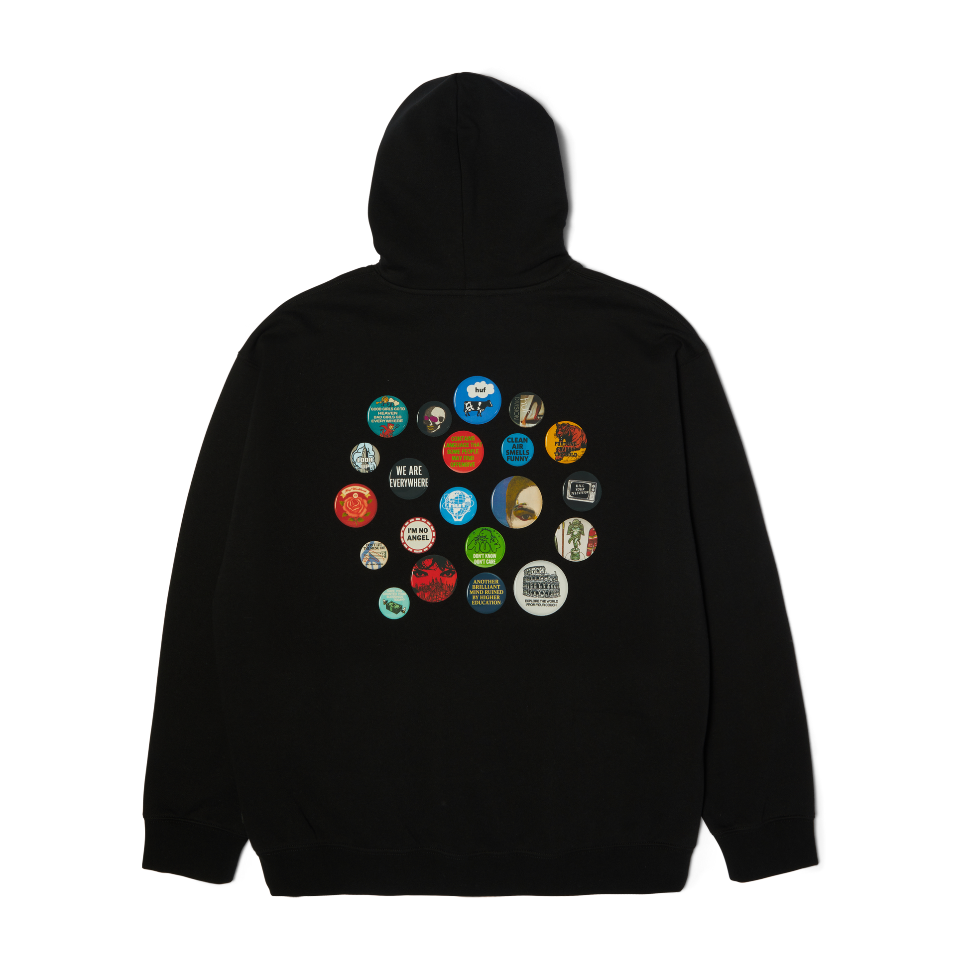 Huf Olympia Pullover Hoodie Black