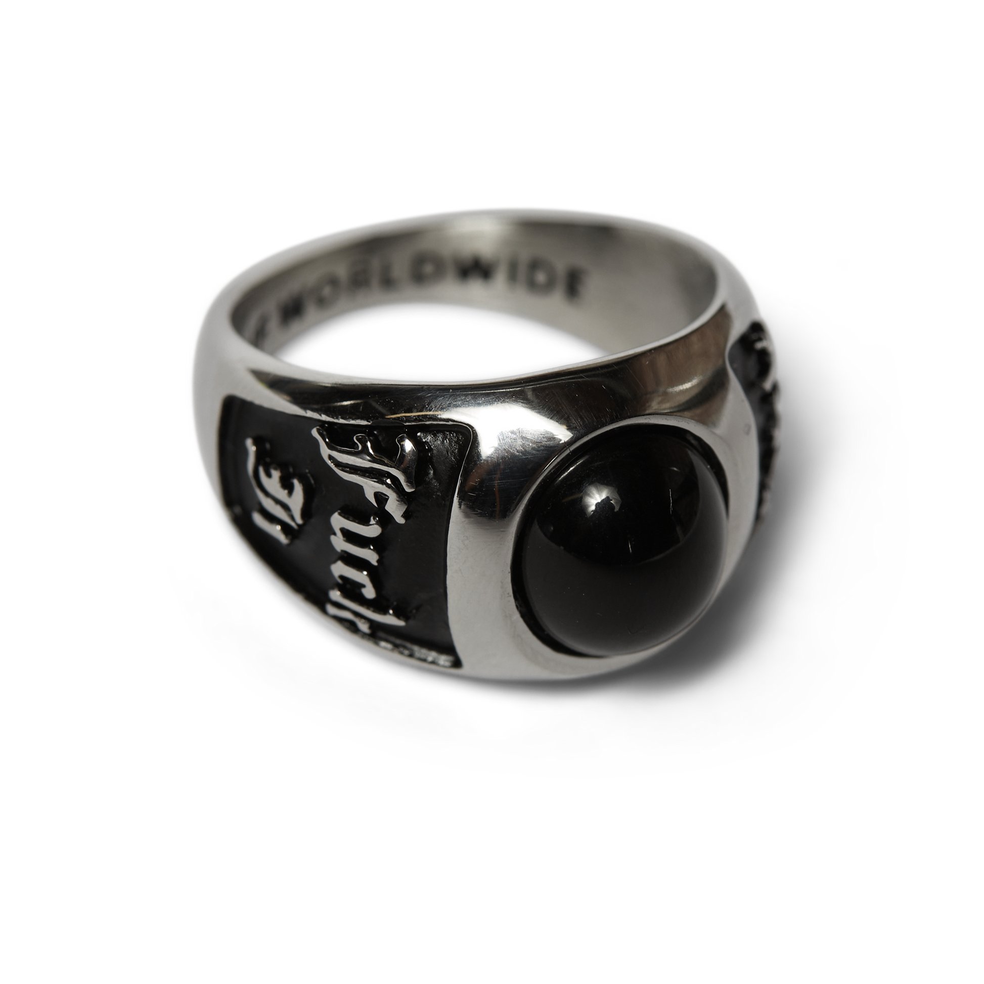 Huf Onyx Signet Ring Silver