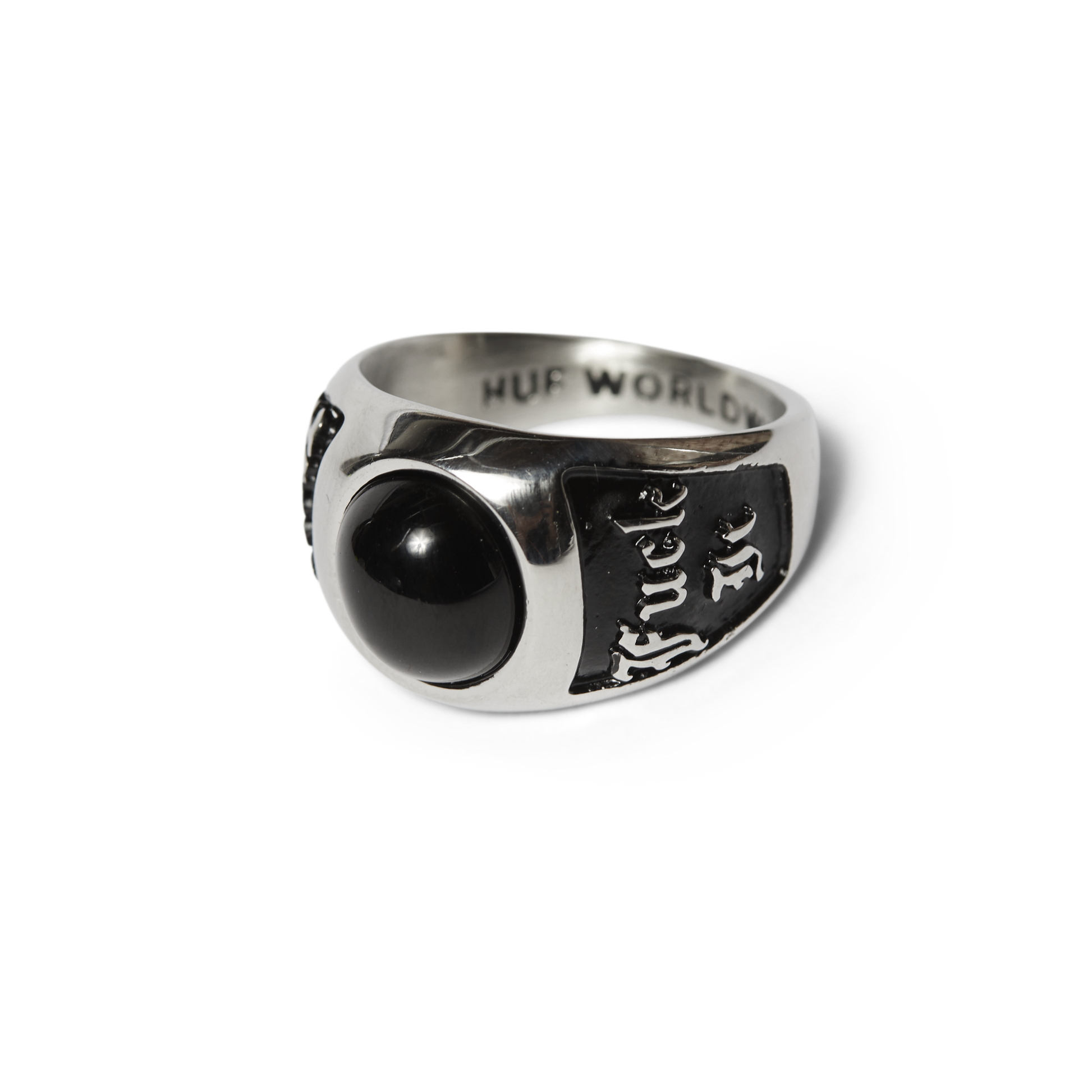 Huf Onyx Signet Ring Silver