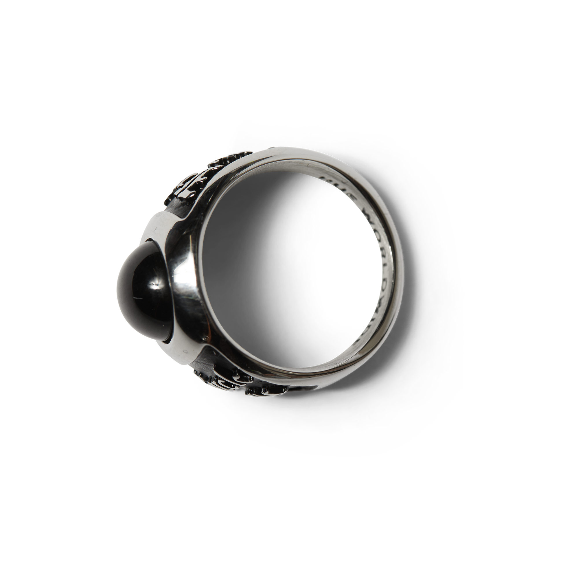 Huf Onyx Signet Ring Silver