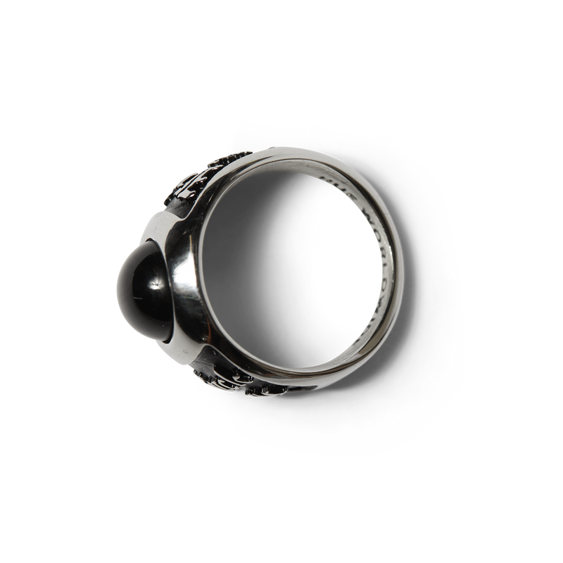Huf Onyx Signet Ring Silver