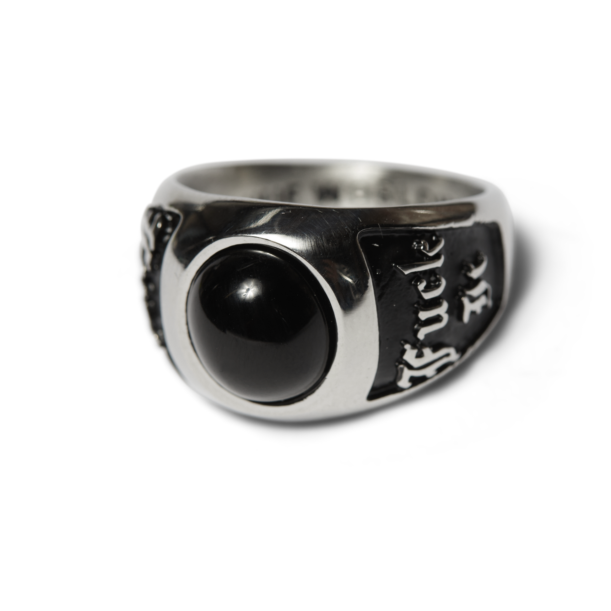 Huf Onyx Signet Ring Silver