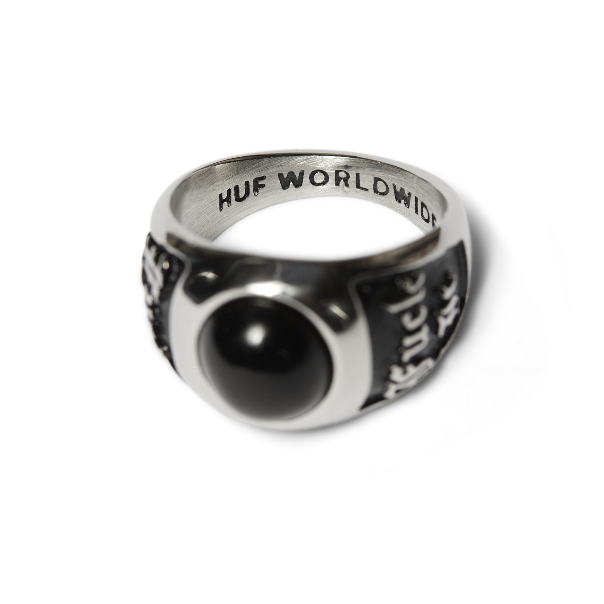 Huf Onyx Signet Ring Silver