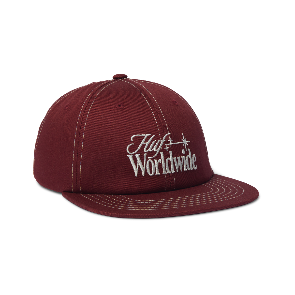HUF Orion Contrast Snapback Hat Maroon
