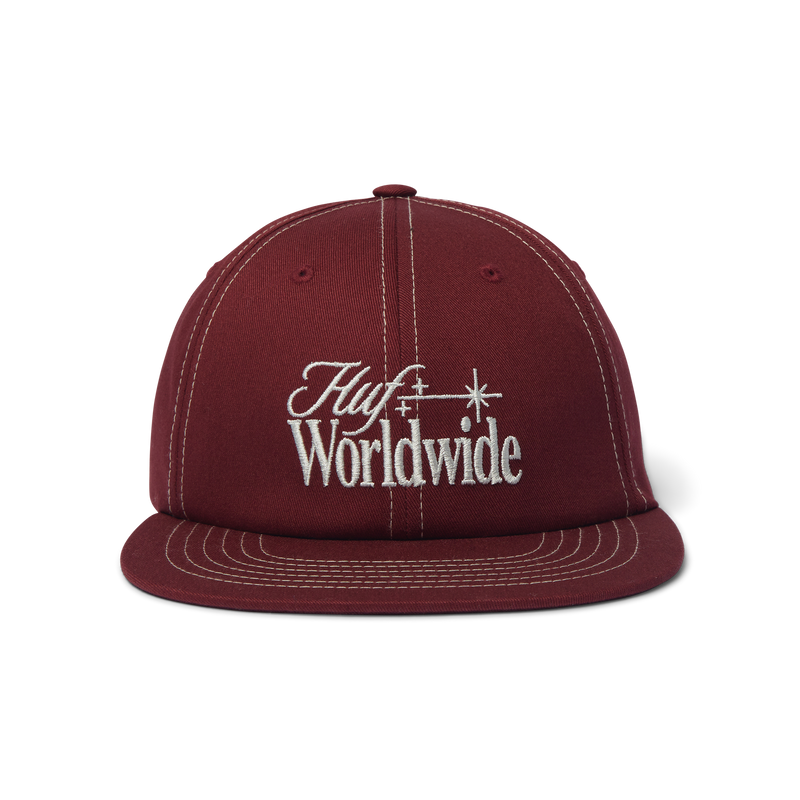 HUF Orion Contrast Snapback Hat Maroon